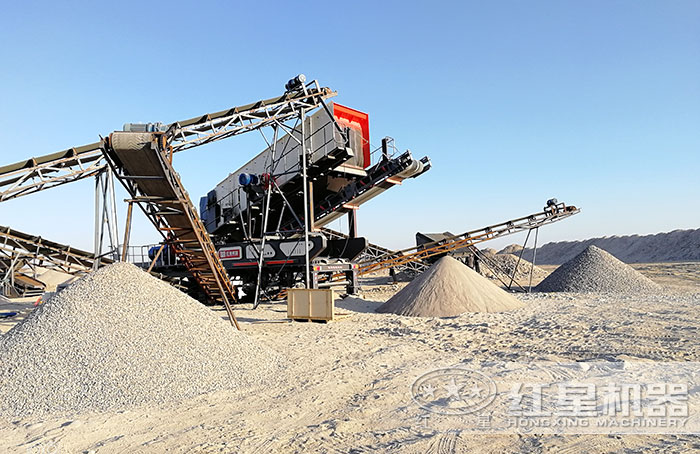 移動制沙生產現場 移動制沙生產現場