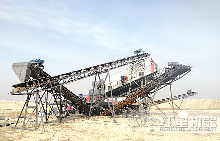 半掛車式移動破碎生產線