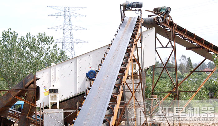 振動篩+膠帶運輸機 振動篩+膠帶運輸機