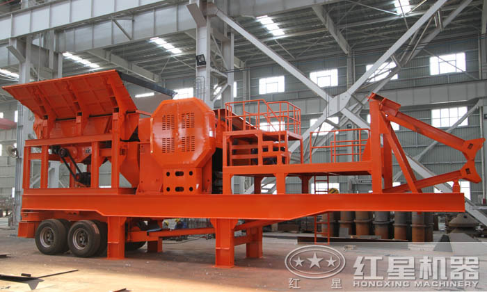 移動小型混凝土廢料破碎機 移動小型混凝土廢料破碎機