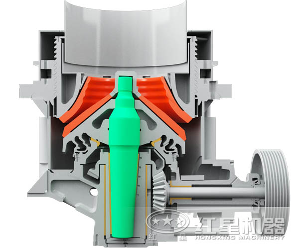 石灰石液壓圓錐破碎機的結構 石灰石液壓圓錐破碎機的結構