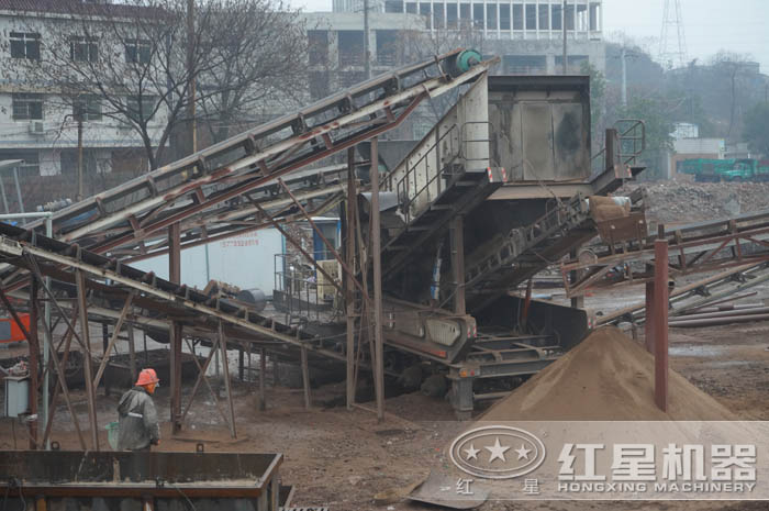 建筑垃圾破碎現場 建筑垃圾破碎現場