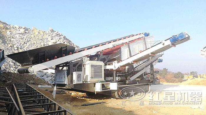 “多功能”移動碎石機器柴油機可發(fā)電作業(yè) “多功能”移動碎石機器柴油機可發(fā)電作業(yè)