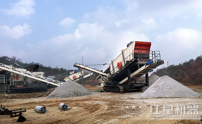 履帶移動制砂機施工現場 履帶移動制砂機施工現場