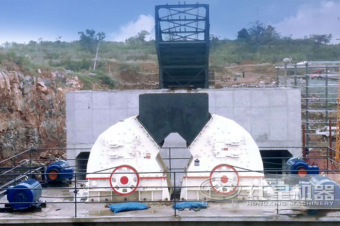 重錘式破碎機作業現場