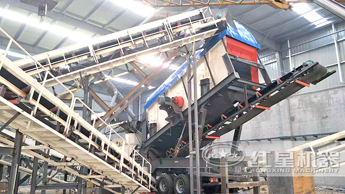 小型移動一體式制砂機油電兩用 小型移動一體式制砂機油電兩用