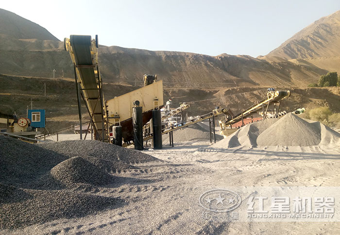 沙子生產線作業現場 沙子生產線作業現場