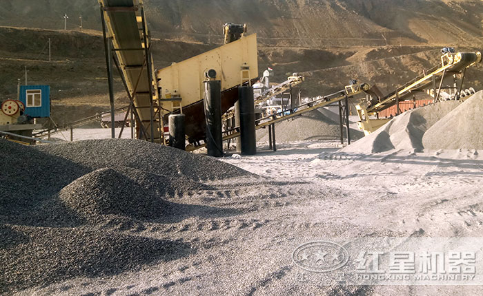 制砂現(xiàn)場物料圖 制砂現(xiàn)場物料圖