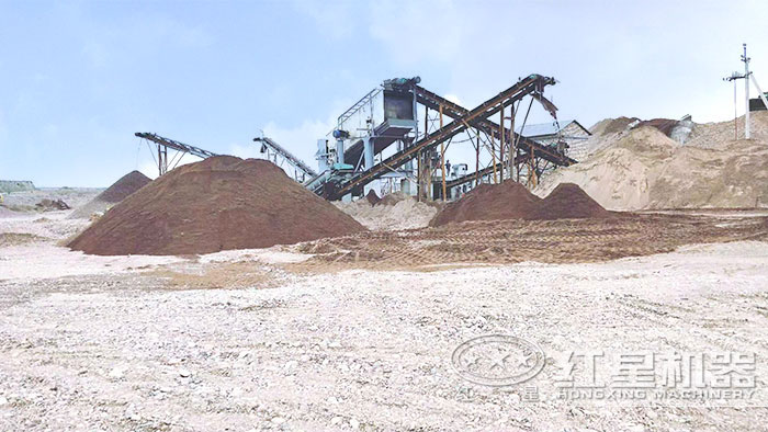 生產建筑砂作業現場 生產建筑砂作業現場