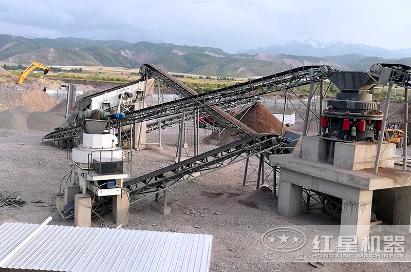 制砂生產(chǎn)線(xiàn)出料圖