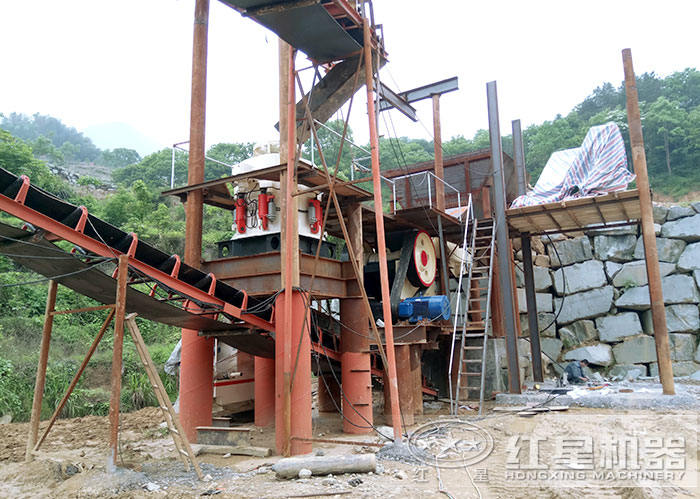紅星機(jī)器為用戶配置的施工現(xiàn)場 紅星機(jī)器為用戶配置的施工現(xiàn)場