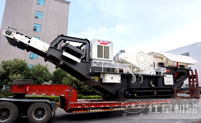 履帶式的建筑垃圾破碎站發貨 履帶式的建筑垃圾破碎站發貨