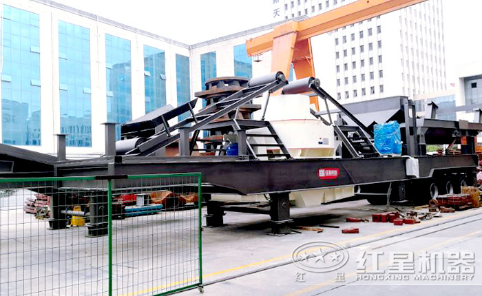 移動石子機—搭載制砂機