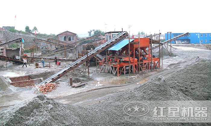 對輥碎沙機現場