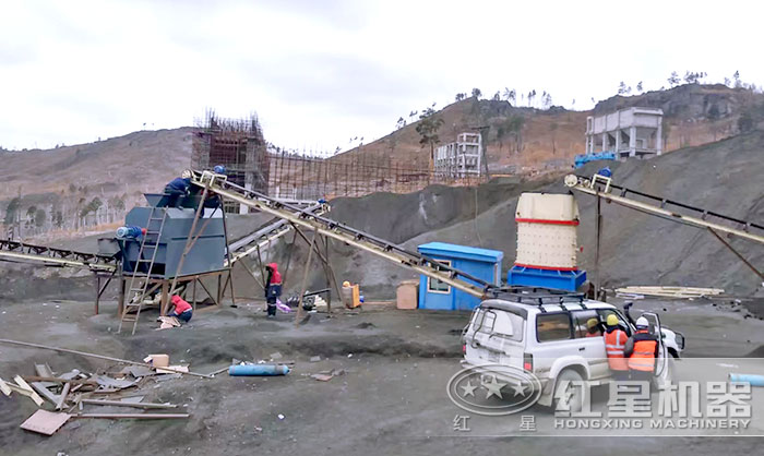 復(fù)合式破碎機(jī)，山西用戶現(xiàn)場