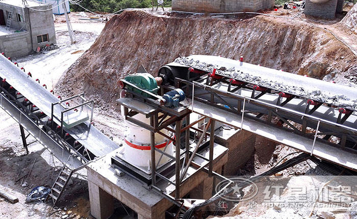 單杠圓錐破碎機現場 單杠圓錐破碎機現場