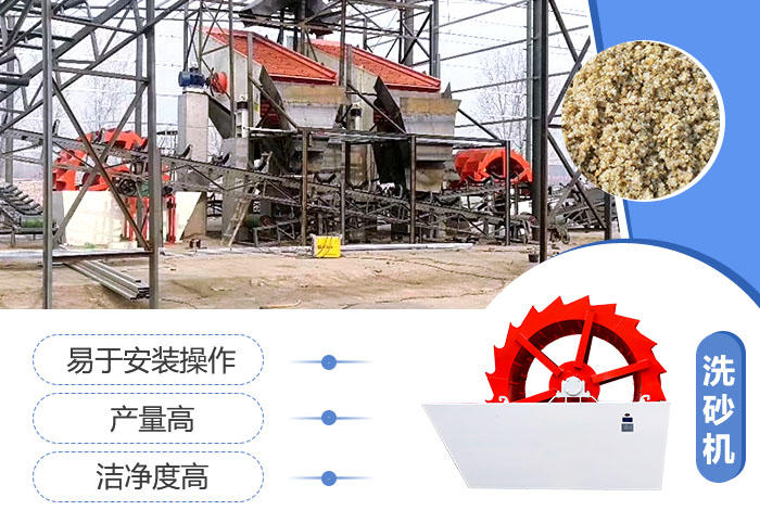 輪斗式洗沙機(jī)洗凈度高