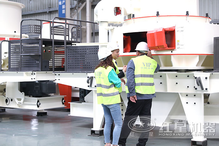 用戶到場參觀制砂機 用戶到場參觀制砂機