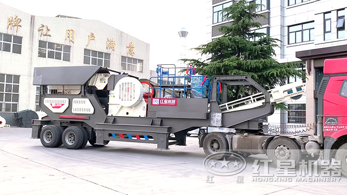 輪胎移動顎式破碎機車頭牽引 輪胎移動顎式破碎機車頭牽引