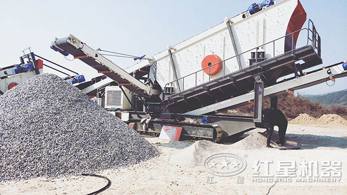 流動碎石機深入施工現場作業