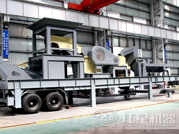 時產80-100噸片麻巖移動破車間