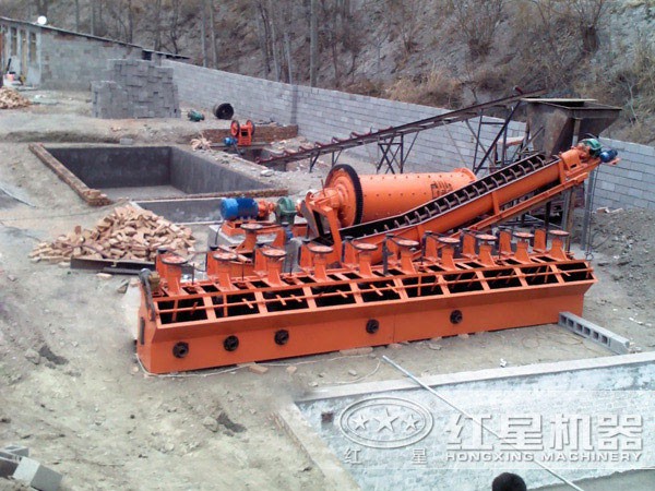 銅礦選礦生產線現場