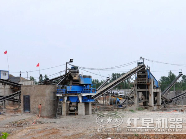 新型制砂機生產現場